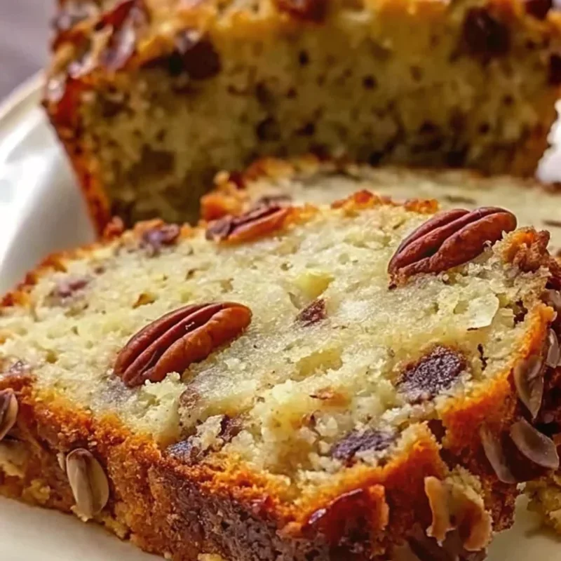 A freshly baked pecan loaf shared on @harriganhome