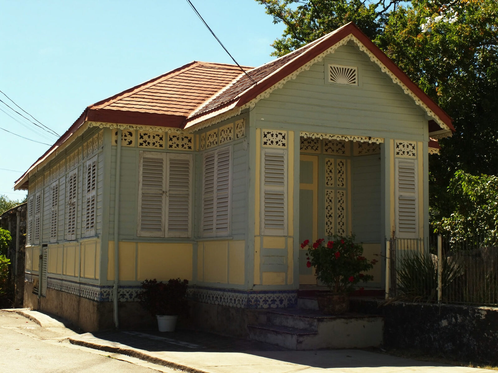 A Barbadian chattel house